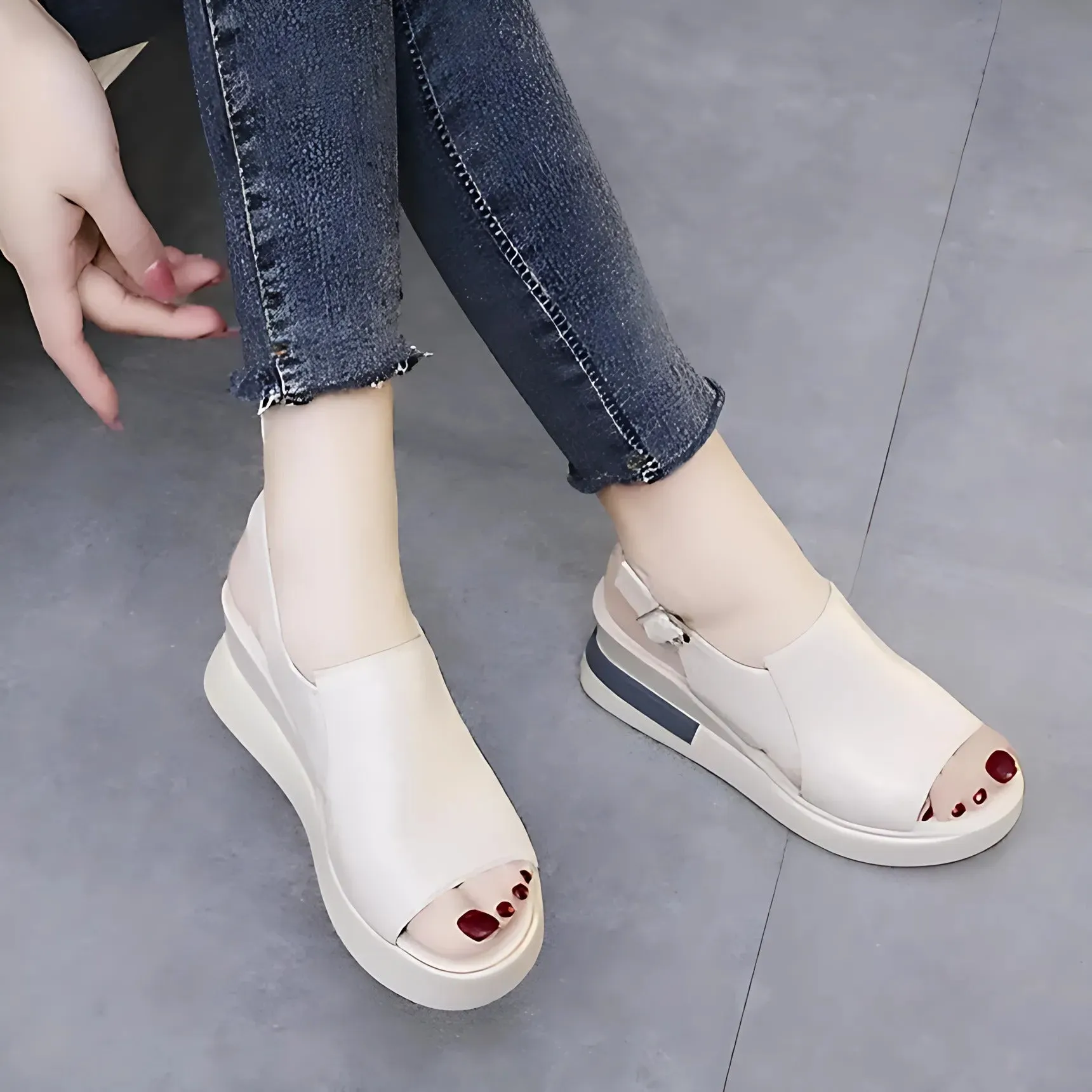 Fashion Women's Stylish Orthopedic Platform Sandals - OrtoSoft™