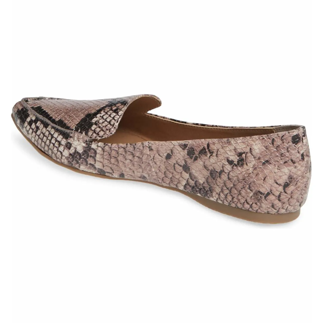 Feather Tan Loafer Flat