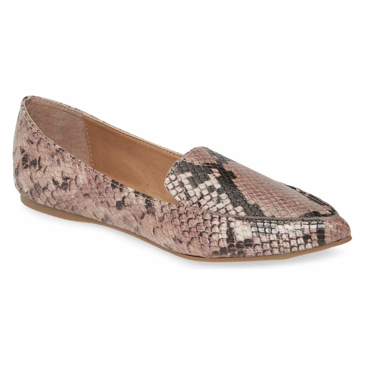 Feather Tan Loafer Flat