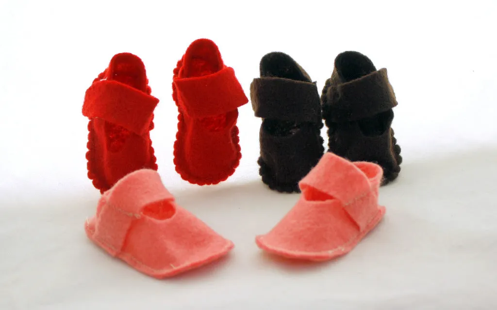 Felt Shoes for MamAmor Dolls