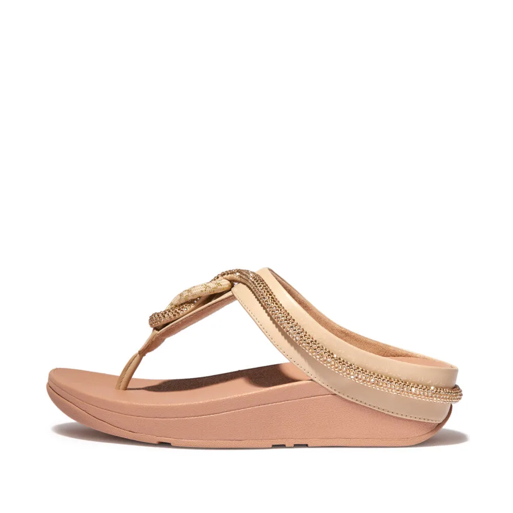 FitFlop Fino Crystal-Cord Leather