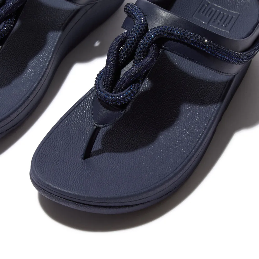 FitFlop Fino Crystal-Cord Leather