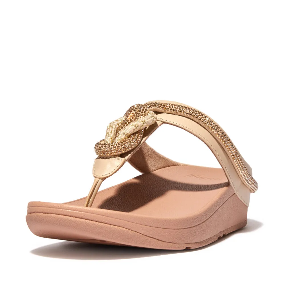 FitFlop Fino Crystal-Cord Leather