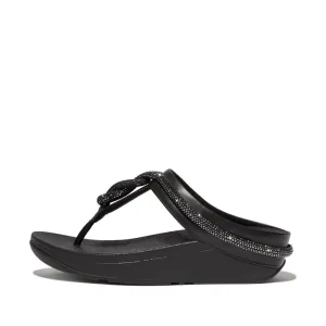 FitFlop Fino Crystal-Cord Leather