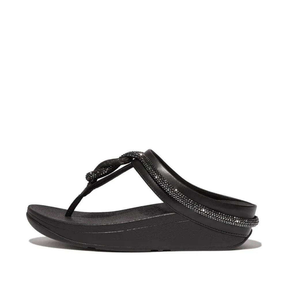 FitFlop Fino Crystal-Cord Leather