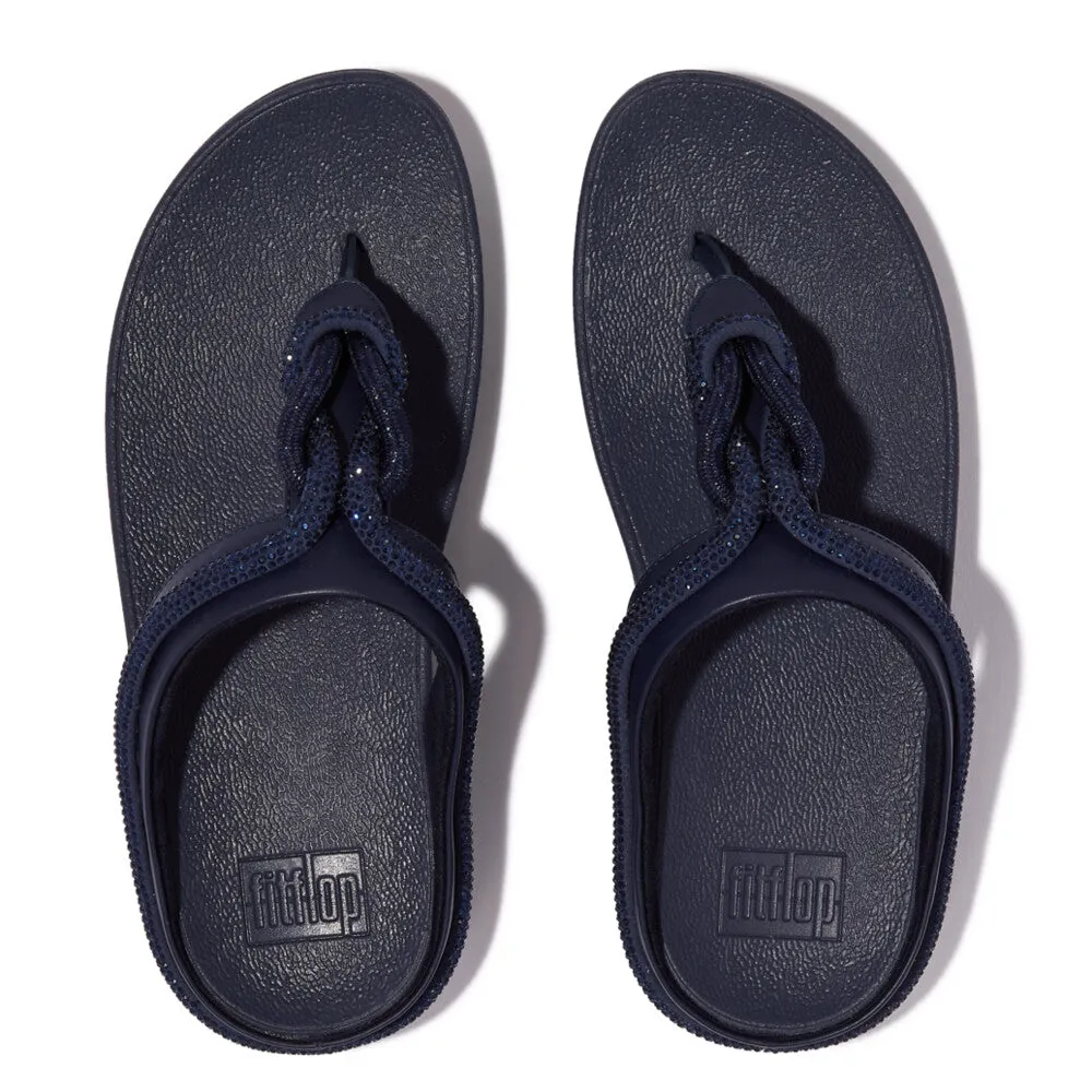FitFlop Fino Crystal-Cord Leather