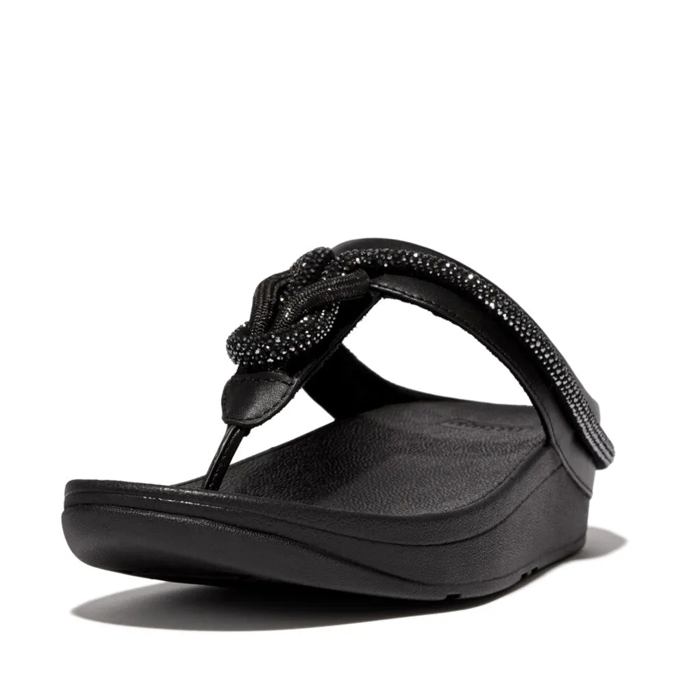 FitFlop Fino Crystal-Cord Leather