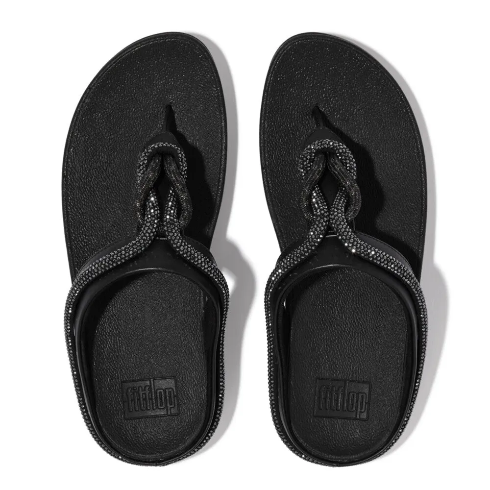 FitFlop Fino Crystal-Cord Leather