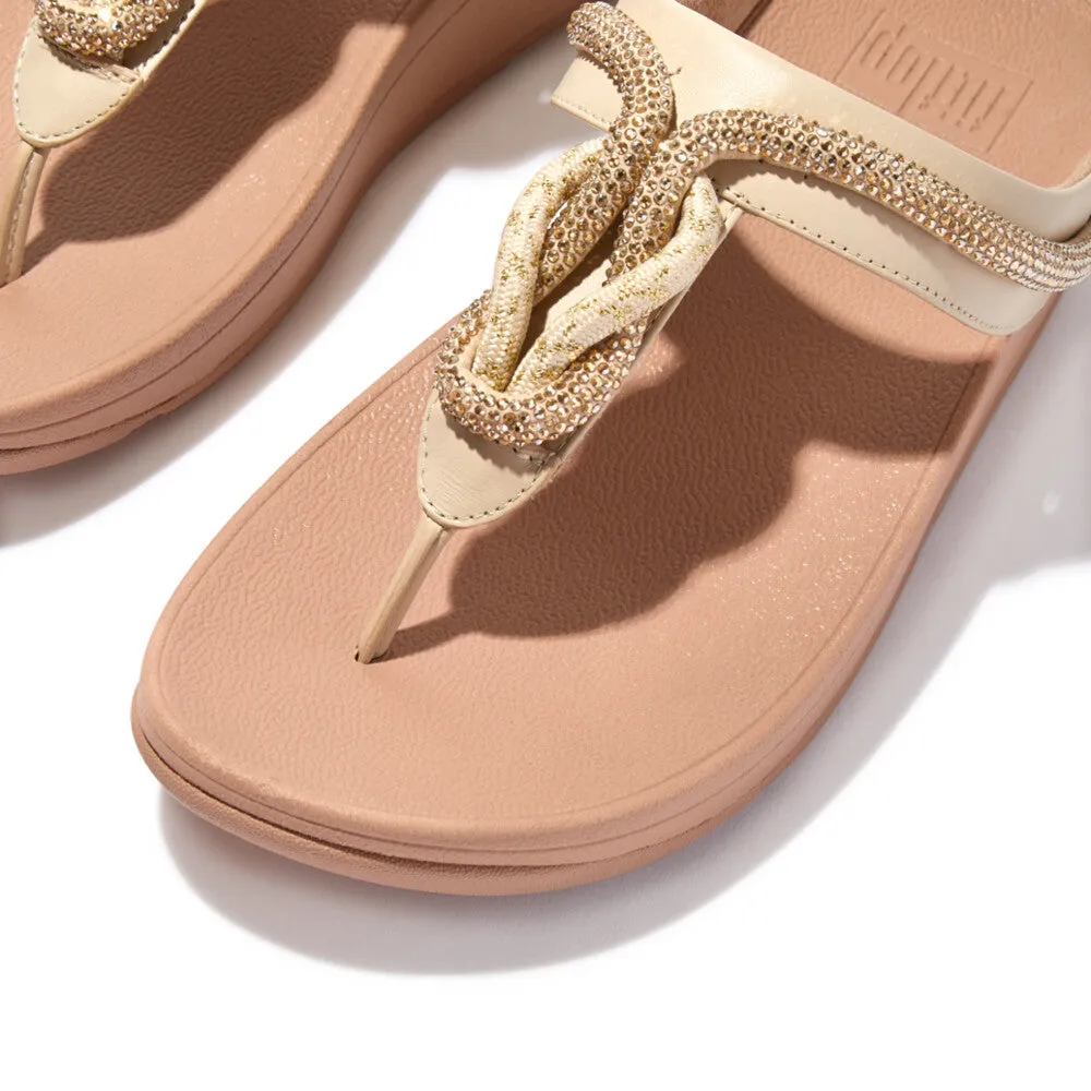 FitFlop Fino Crystal-Cord Leather