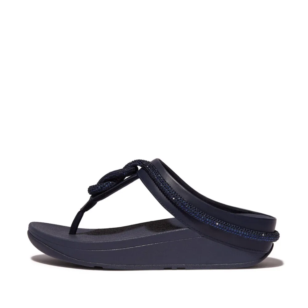 FitFlop Fino Crystal-Cord Leather