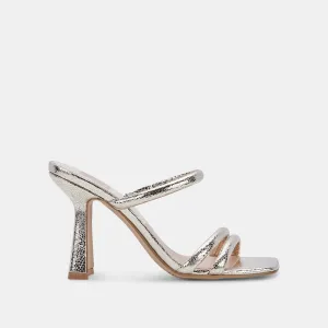 FORT HEELS LIGHT GOLD CRACKLED STELLA