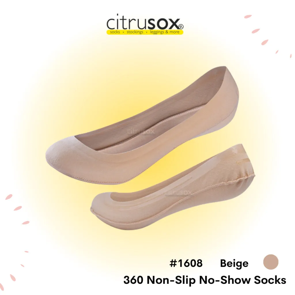 Full 360° Non-Slip Seamless Shallow Flats Socks