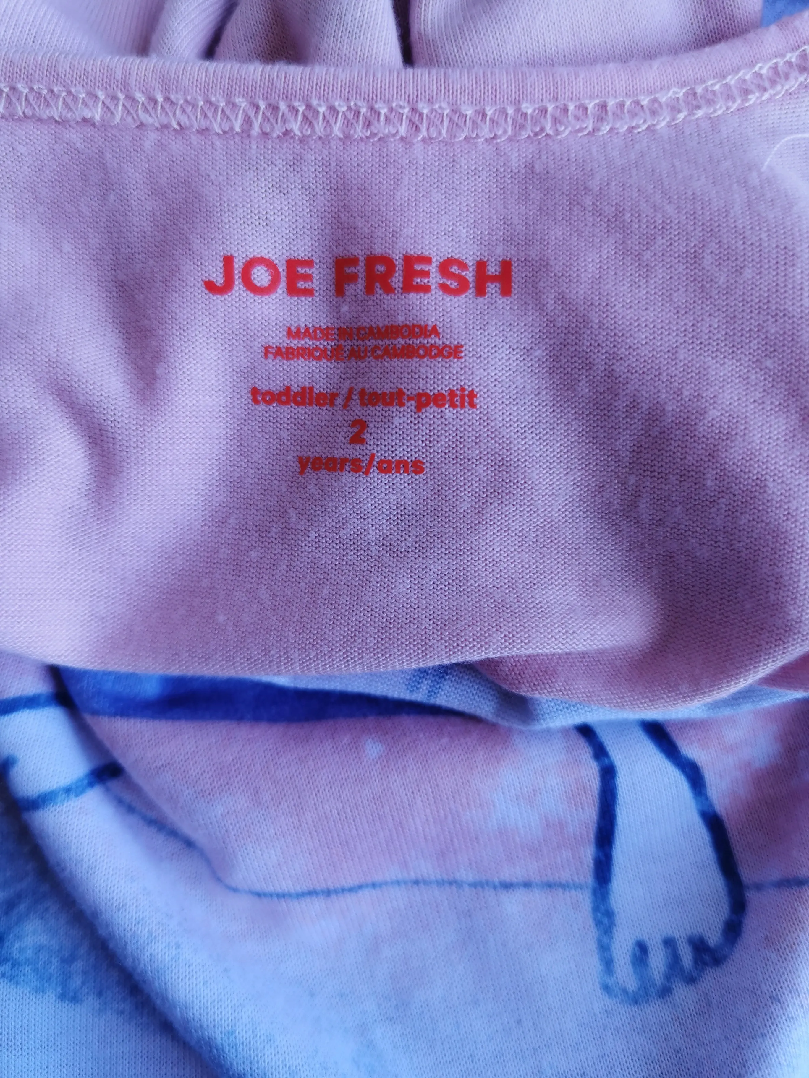 GIRL SIZE 2 YEARS - JOE FRESH, Graphic Sleep Dress EUC B32