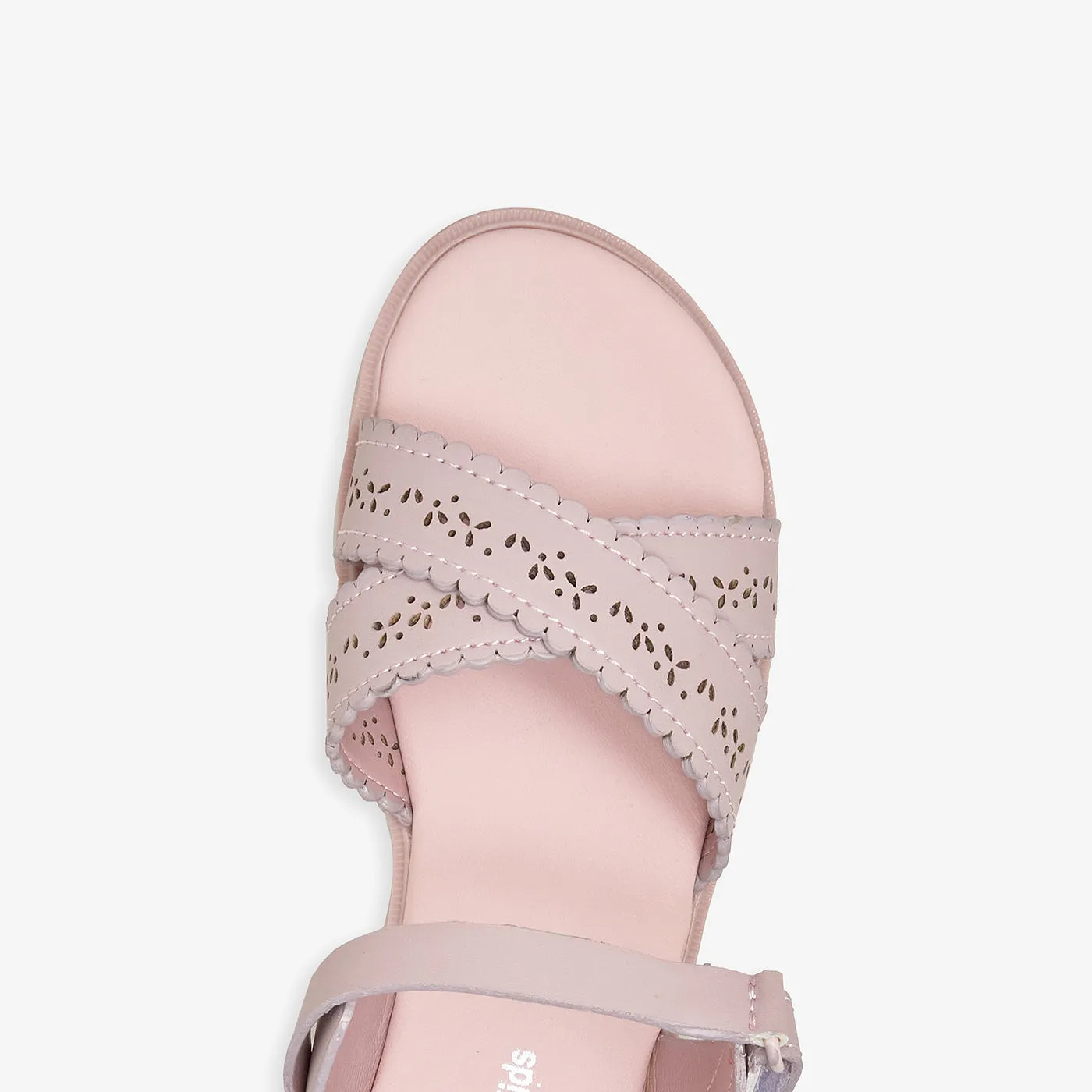 Girls' Cut-Out Sandals