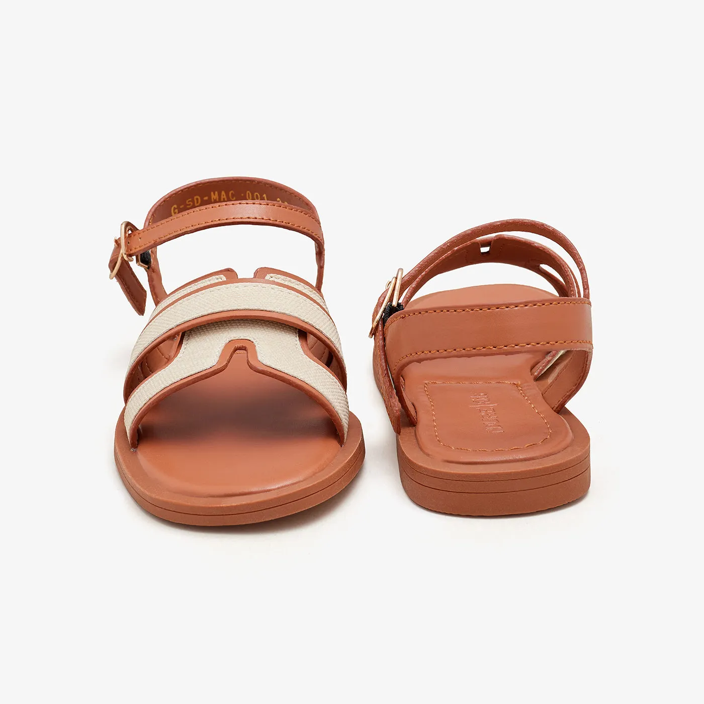Girls' Trio Strap Sandals