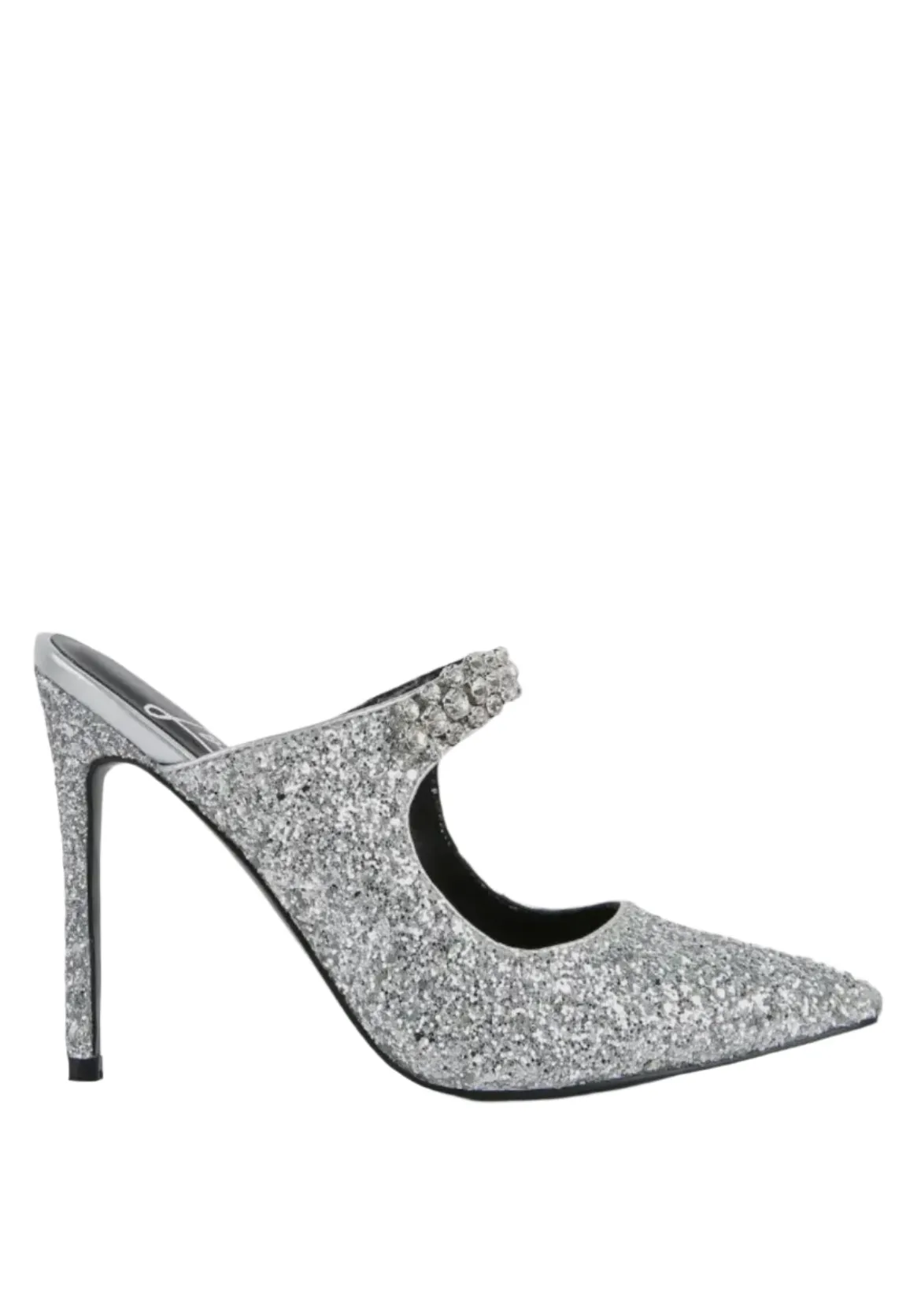 Glitter Diamante High Heeled Sandals