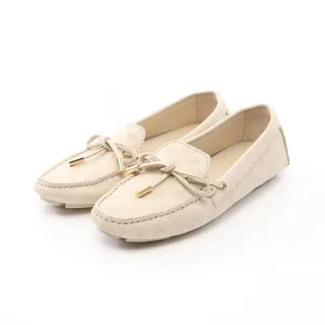 Gloria Loafers Monogram mahina Loafers Driving shoes Leather Light beige