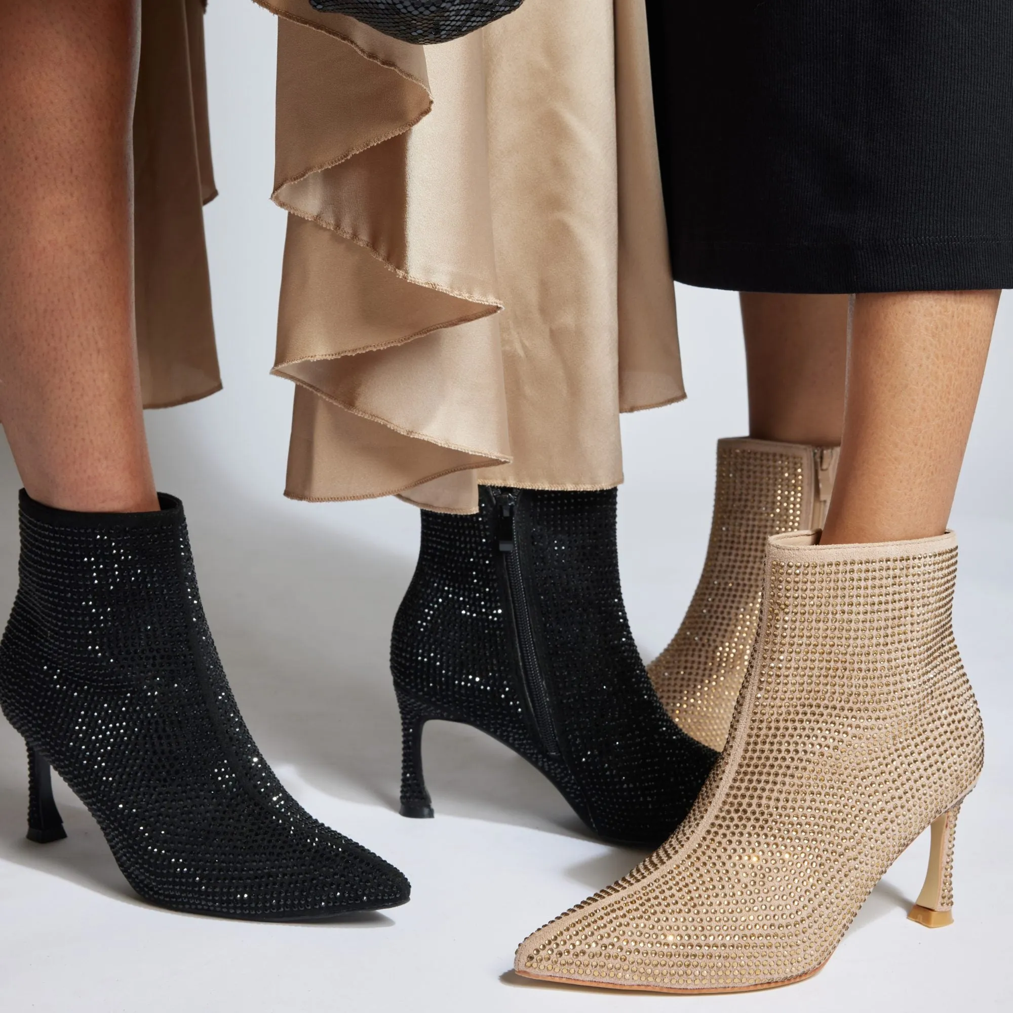 Gold Glitter Boots