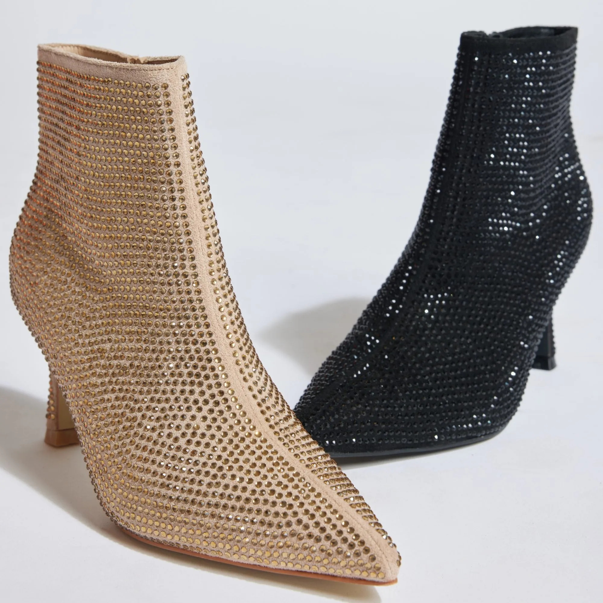 Gold Glitter Boots