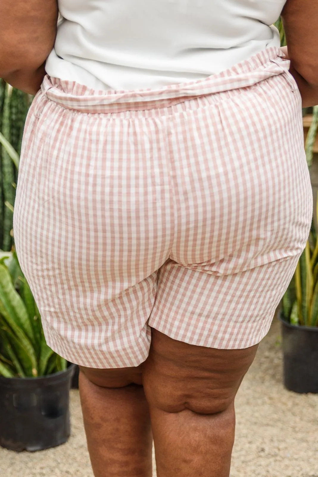Hazel Blues® | Prim & Pretty Gingham Tie Shorts