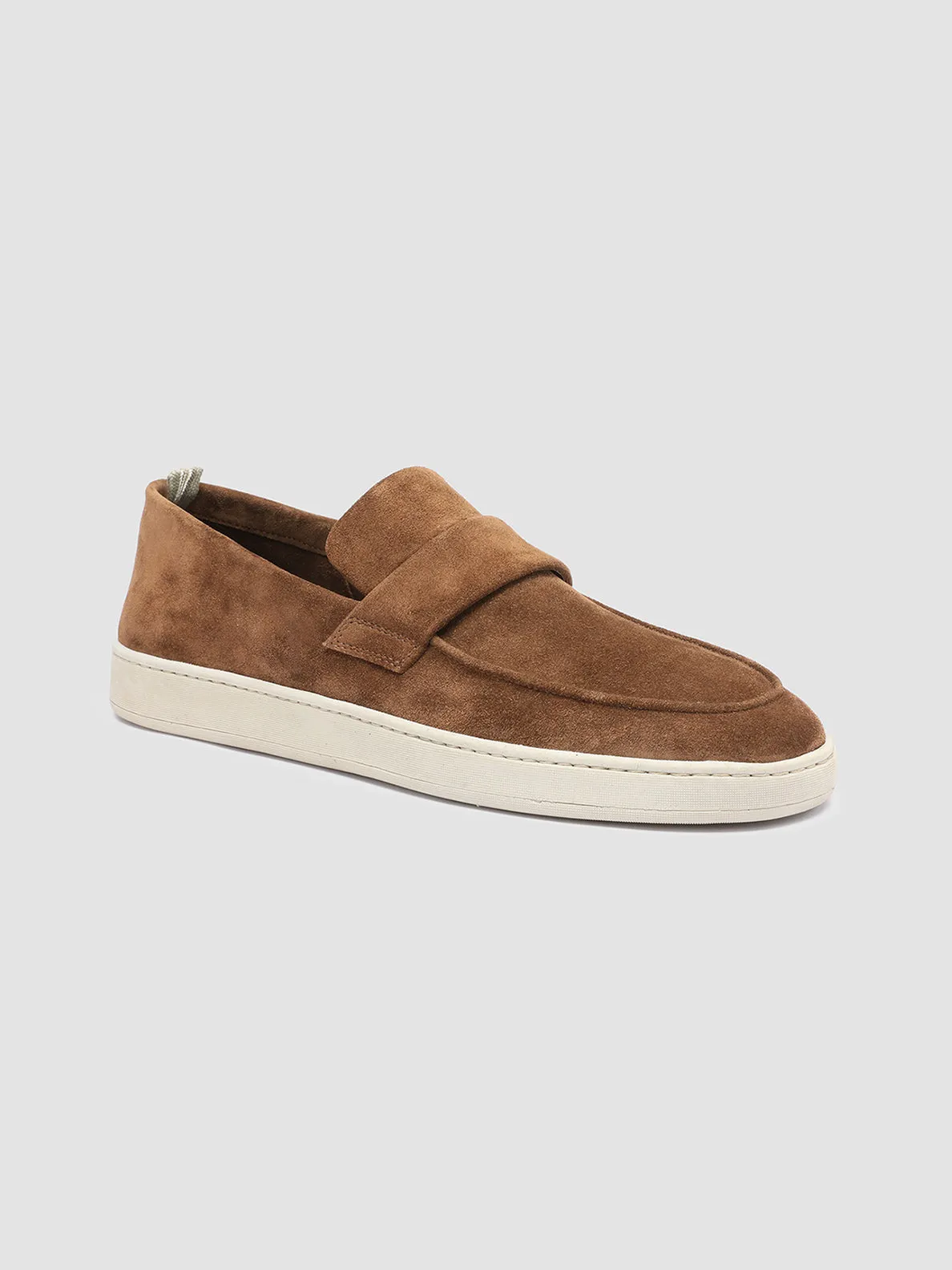 HERBIE 001 - Mocassini Penny Loafer in Pelle Scamosciata Marrone