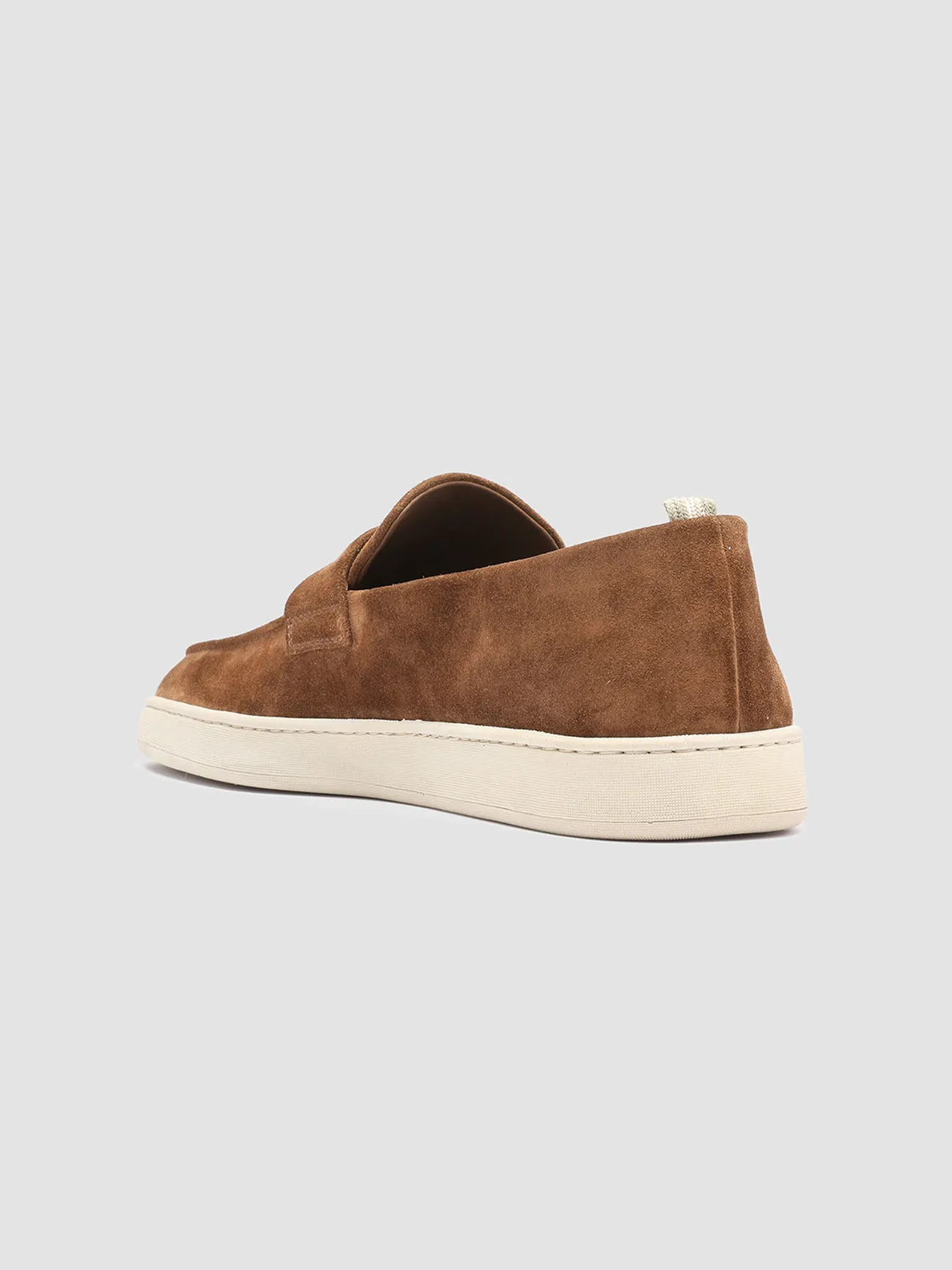 HERBIE 001 - Mocassini Penny Loafer in Pelle Scamosciata Marrone
