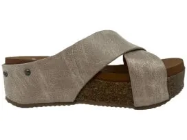 Hero Slip On Sandal with Platform Cushioned Wedge In Cream