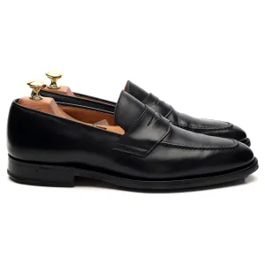 'Hertford' Black Leather Loafers UK 8 G