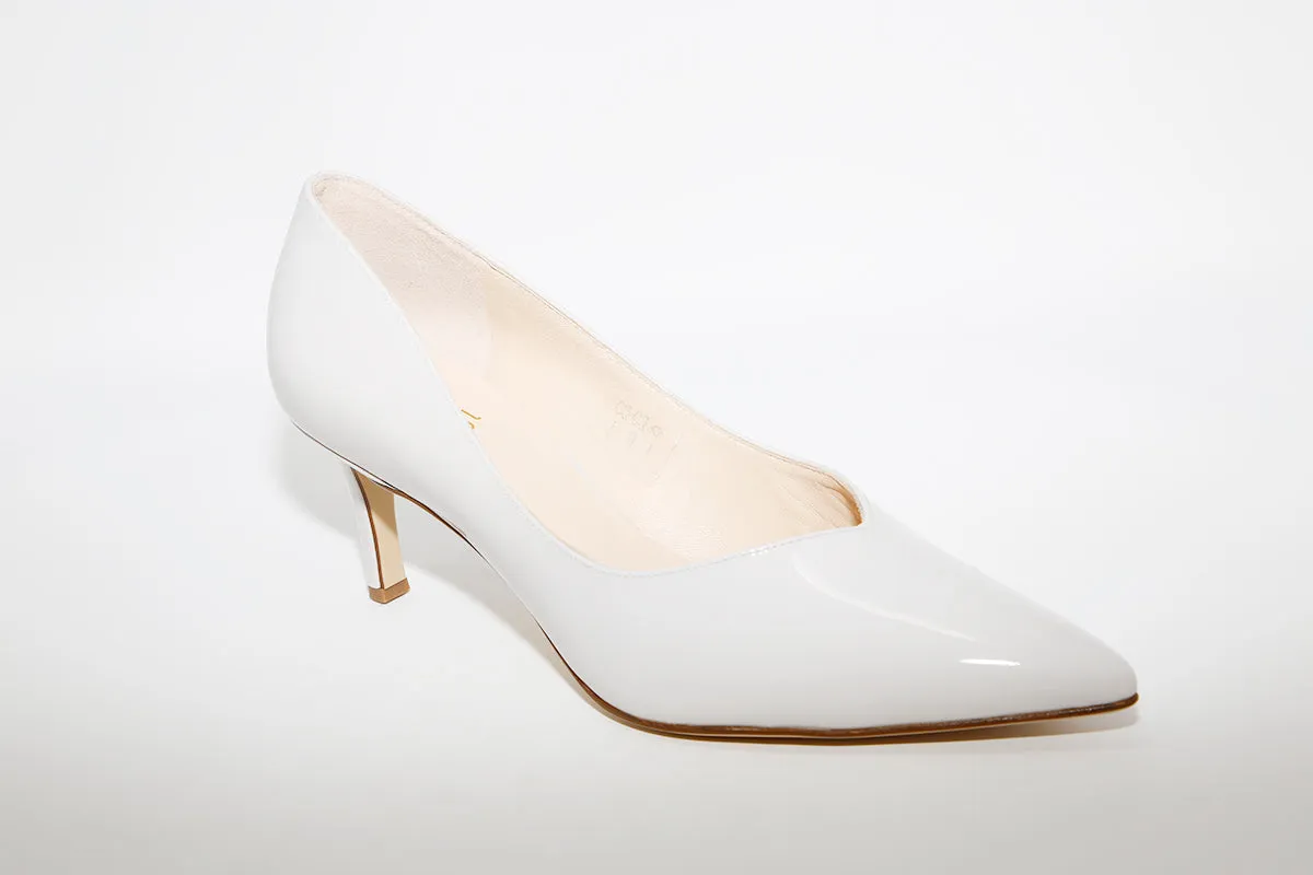 HOGL - 9-106124 Light Grey Patent Heel Court Shoe
