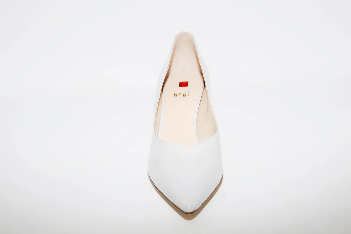HOGL - 9-106124 Light Grey Patent Heel Court Shoe