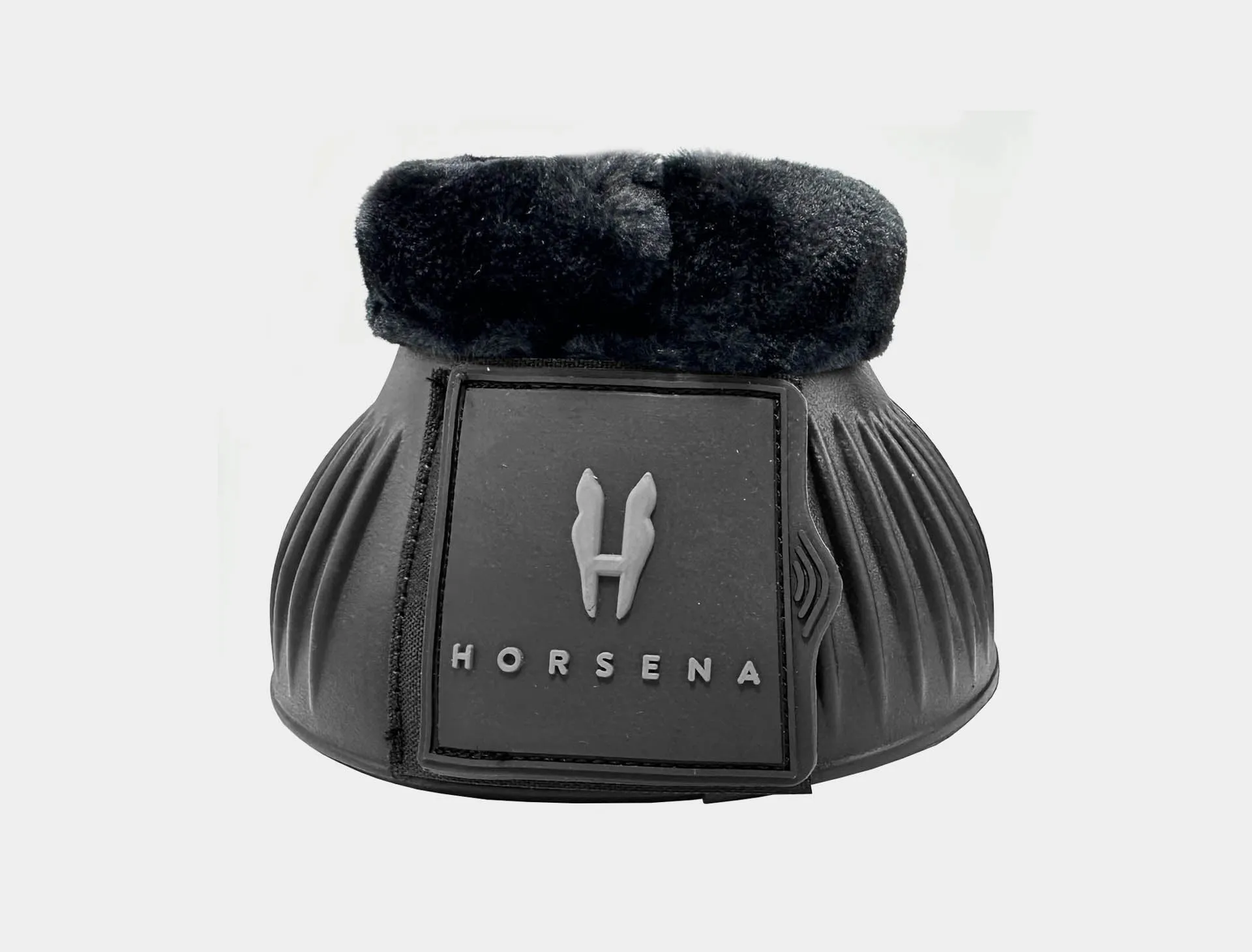 HORSENA PRO-LIGHT BELL BOOTS WITH ECO-FUR AND DOUBLE VECLRO FASTENING