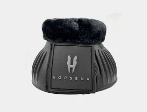 HORSENA PRO-LIGHT BELL BOOTS WITH ECO-FUR AND DOUBLE VECLRO FASTENING