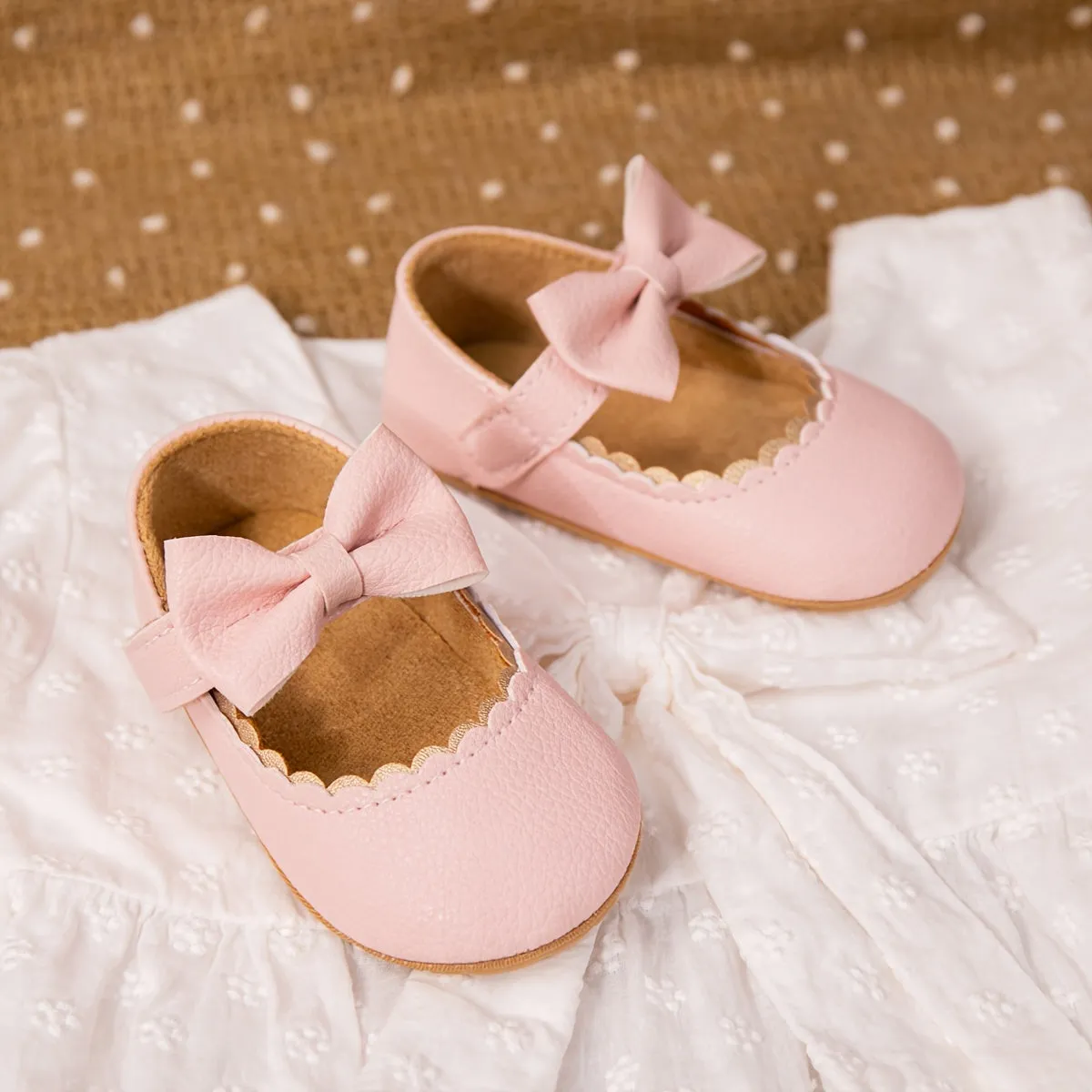 Infant Baby Girls Soft Sole Anti Slip Princess Dress Shoes