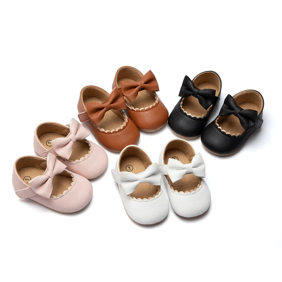 Infant Baby Girls Soft Sole Anti Slip Princess Dress Shoes