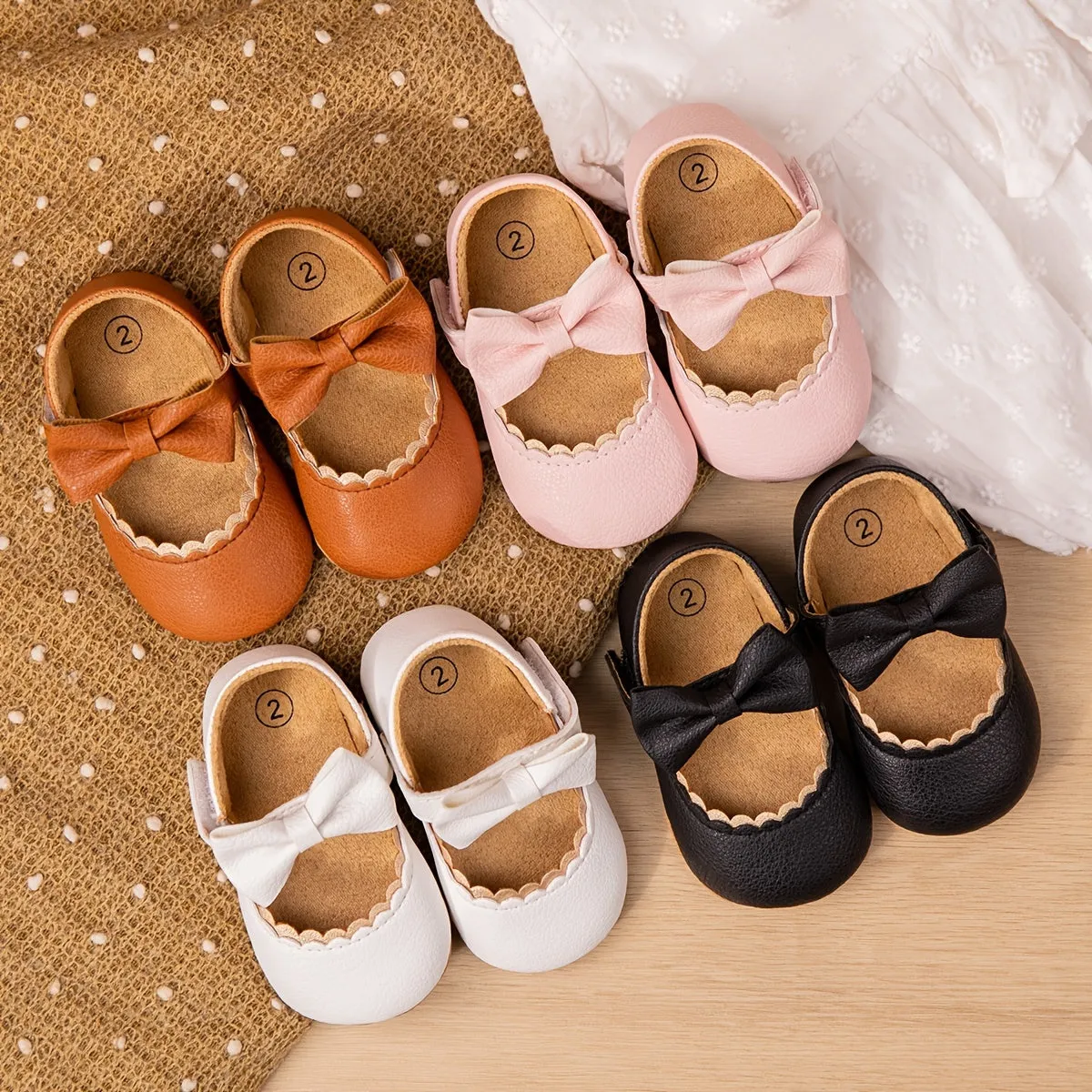 Infant Baby Girls Soft Sole Anti Slip Princess Dress Shoes