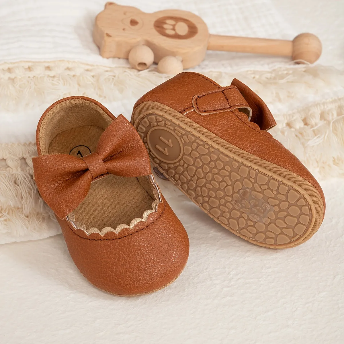 Infant Baby Girls Soft Sole Anti Slip Princess Dress Shoes