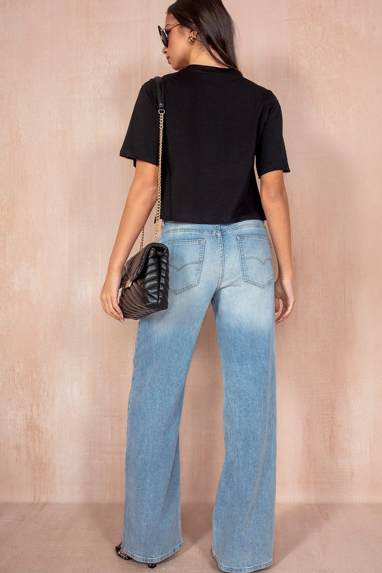 Jazmin Light Blue Wide Leg Jeans