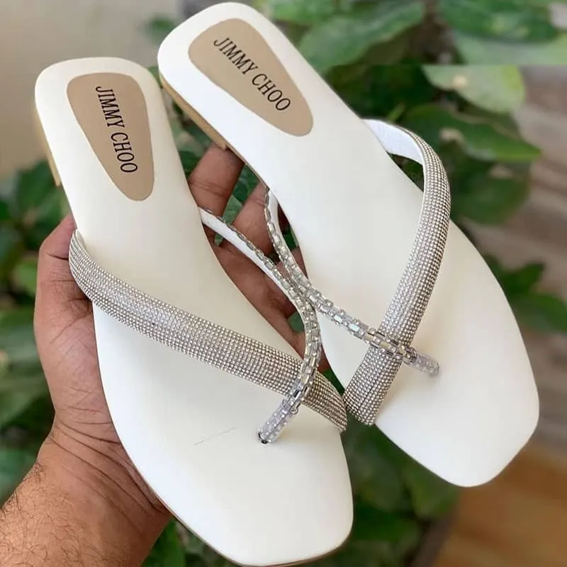 JC Rhinestone Strap Soft Low Heel Sandal #8890 #22