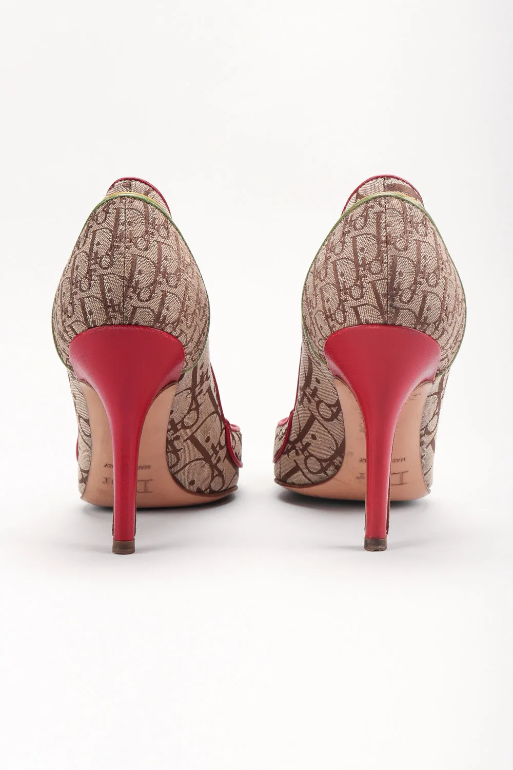 John Galliano Monogram Rasta Heels
