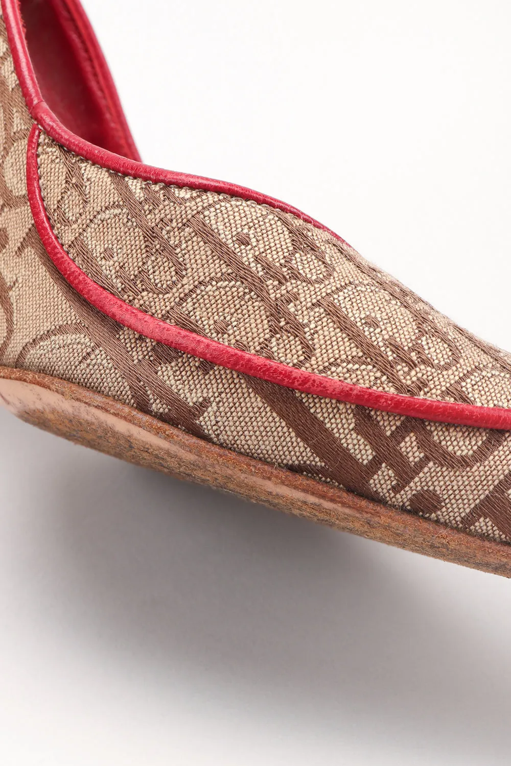 John Galliano Monogram Rasta Heels
