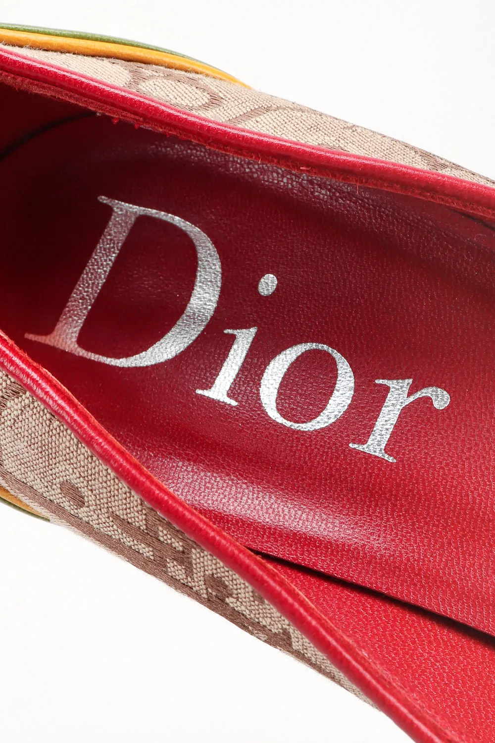 John Galliano Monogram Rasta Heels