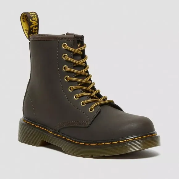 JUNIOR 1460 WILDHORSE LEATHER LACE UP BOOTS big kids size US 4, EU 36