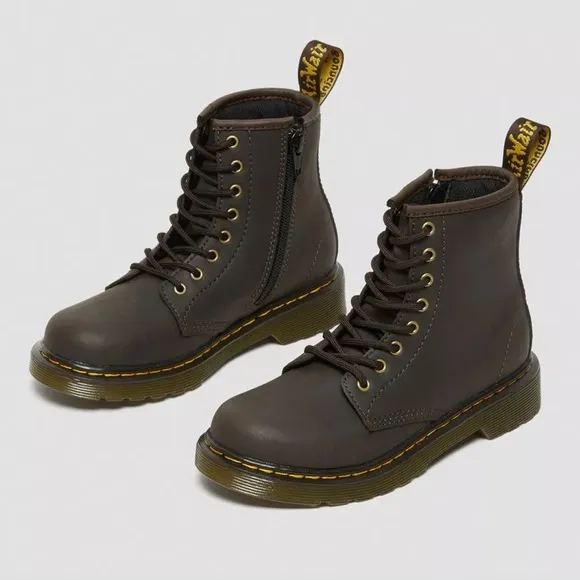 JUNIOR 1460 WILDHORSE LEATHER LACE UP BOOTS big kids size US 4, EU 36