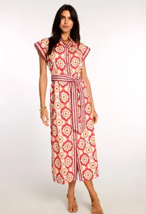 Kate Dress - Trellis Pink
