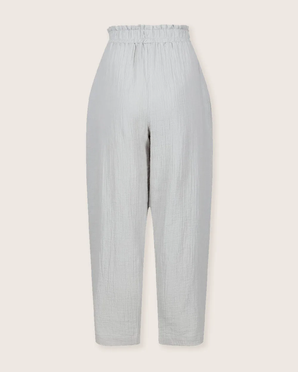 Kate Light Green Barrel Leg Trousers