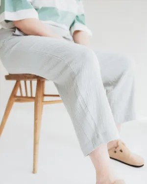 Kate Light Green Barrel Leg Trousers