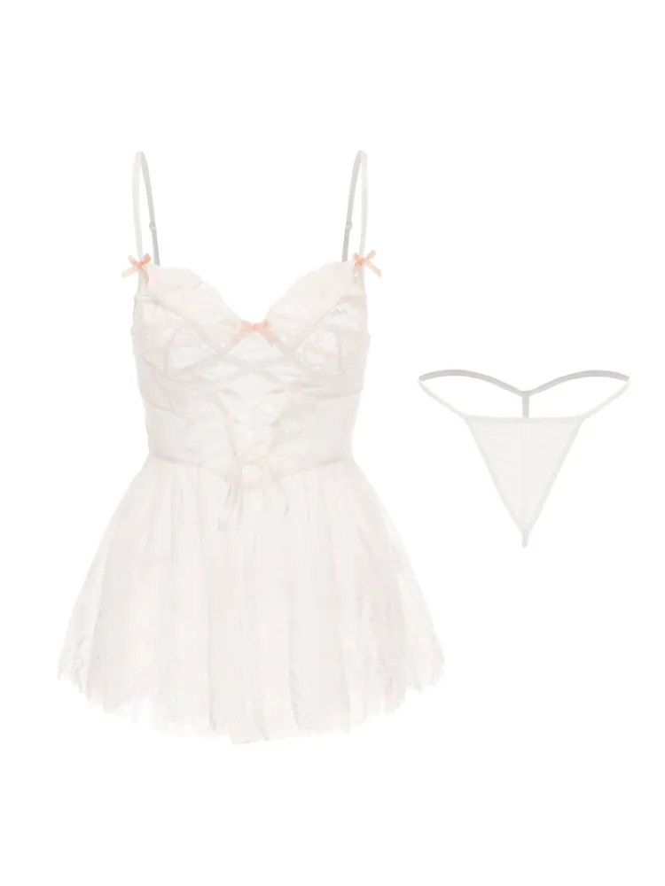 Lace Corset Babydoll Nightgown