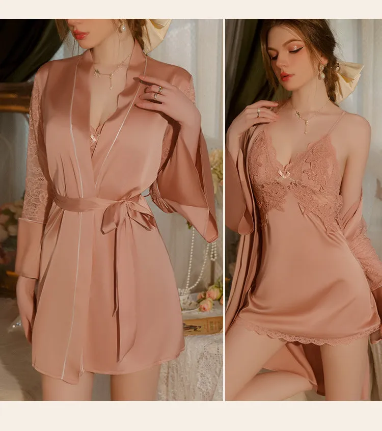 Lace ruffle robes and dresses-D24 | Inspanda