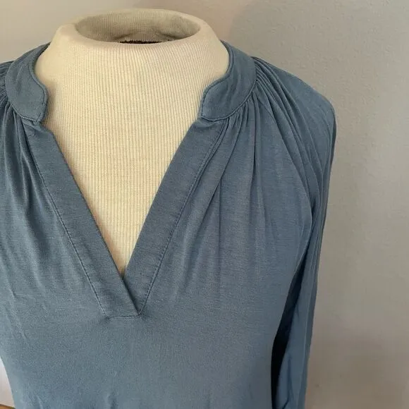 LAKE Pajamas Nightgown XS Oversized Maxi Sleep Blue Soft Comfy Lightweight EUC