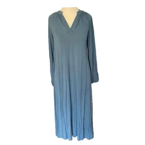 LAKE Pajamas Nightgown XS Oversized Maxi Sleep Blue Soft Comfy Lightweight EUC